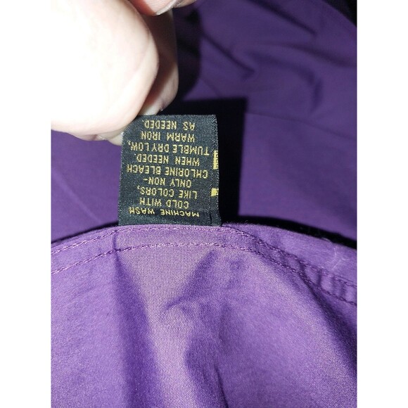 Alexander Julian Colours Men's Large Purple Button Up Long Sleeve Shirt - Picture 6 of 6